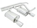 Megan Racing OE RS Series Catback Exhaust System with 4inch Single Stainless Tip Ford Mustang GT 05-09